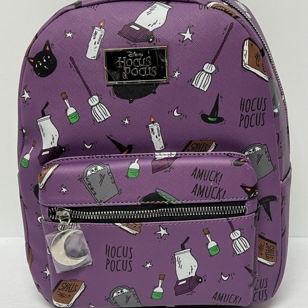 Disney Bioworld Purple Hocus Pocus Themed Backpack NWT - Picture 13 of 13
